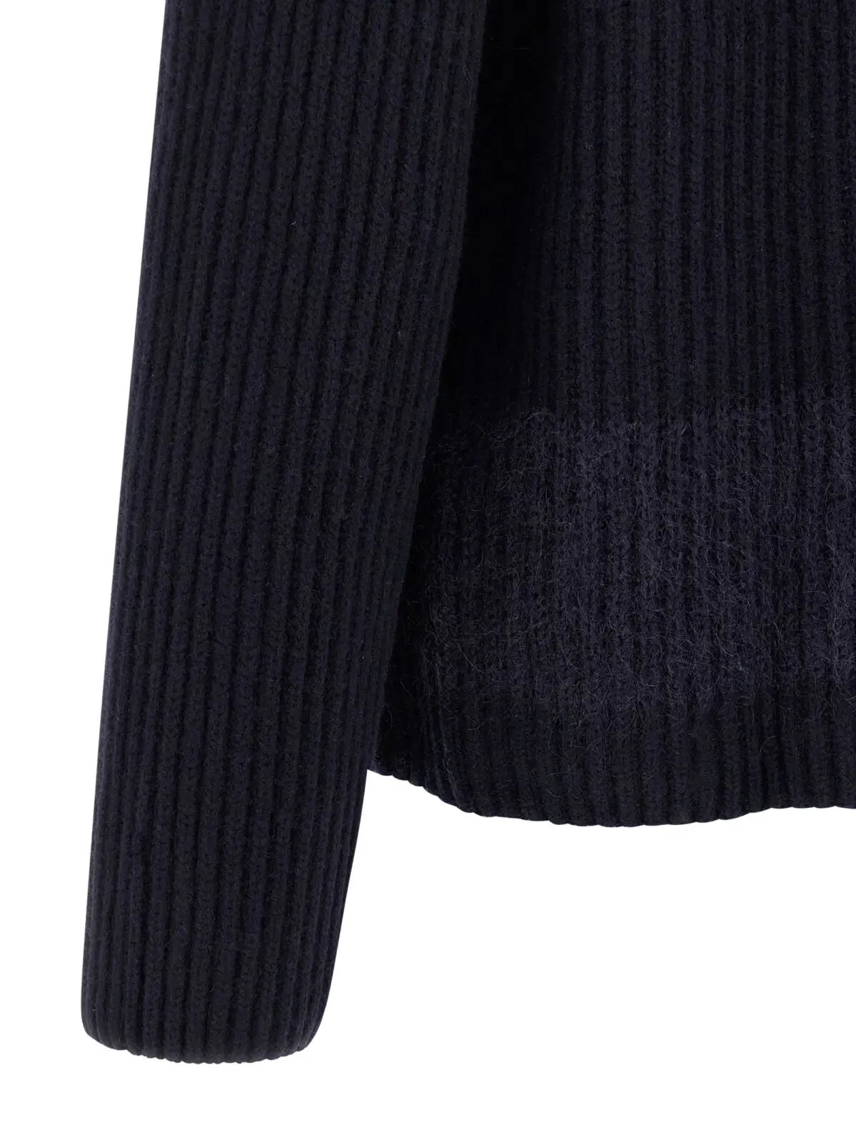 Кардиган Dsquared2 з вовняними вставками Синій 4 Carded wool insert cardigan 93% wo