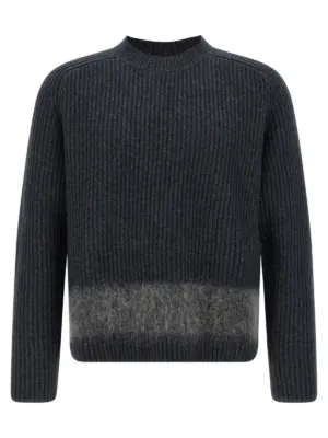 Carded wool insert sweater DSQUARED2 Gray