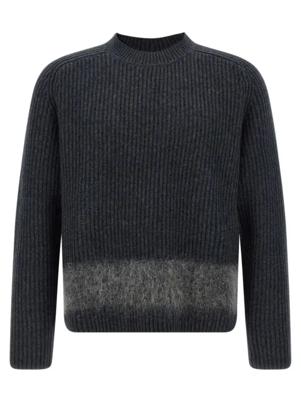 Carded wool insert sweater DSQUARED2 Gray