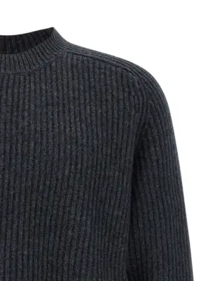 Carded wool insert sweater Man DSQUARED2 Gray