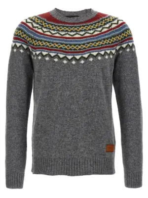 Intarsia sweater DSQUARED2 Multicolor