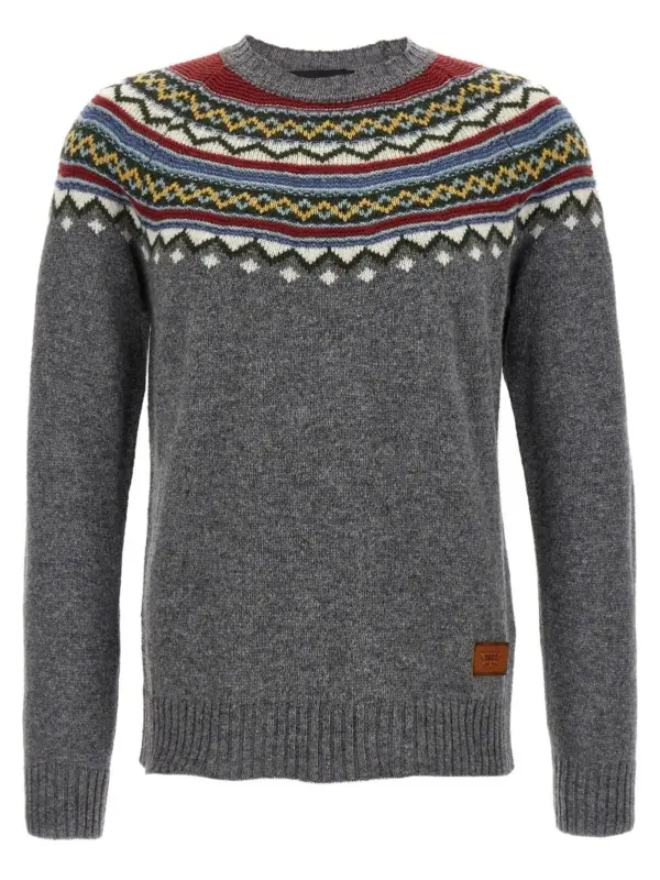 Intarsia sweater DSQUARED2 Multicolor