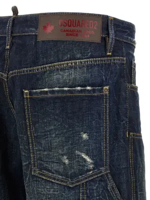 'Loose Carpenter' jeans 100% cotton DSQUARED2 Blue