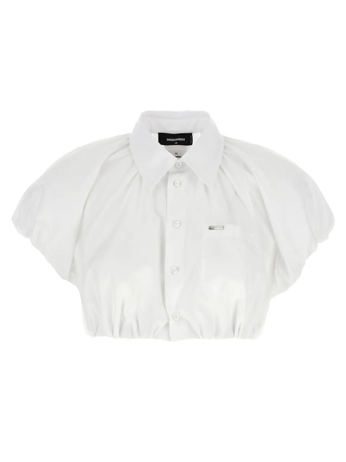 Сорочка Dsquared2 Cropped Біла 1 Cropped shirt DSQUARED2 White