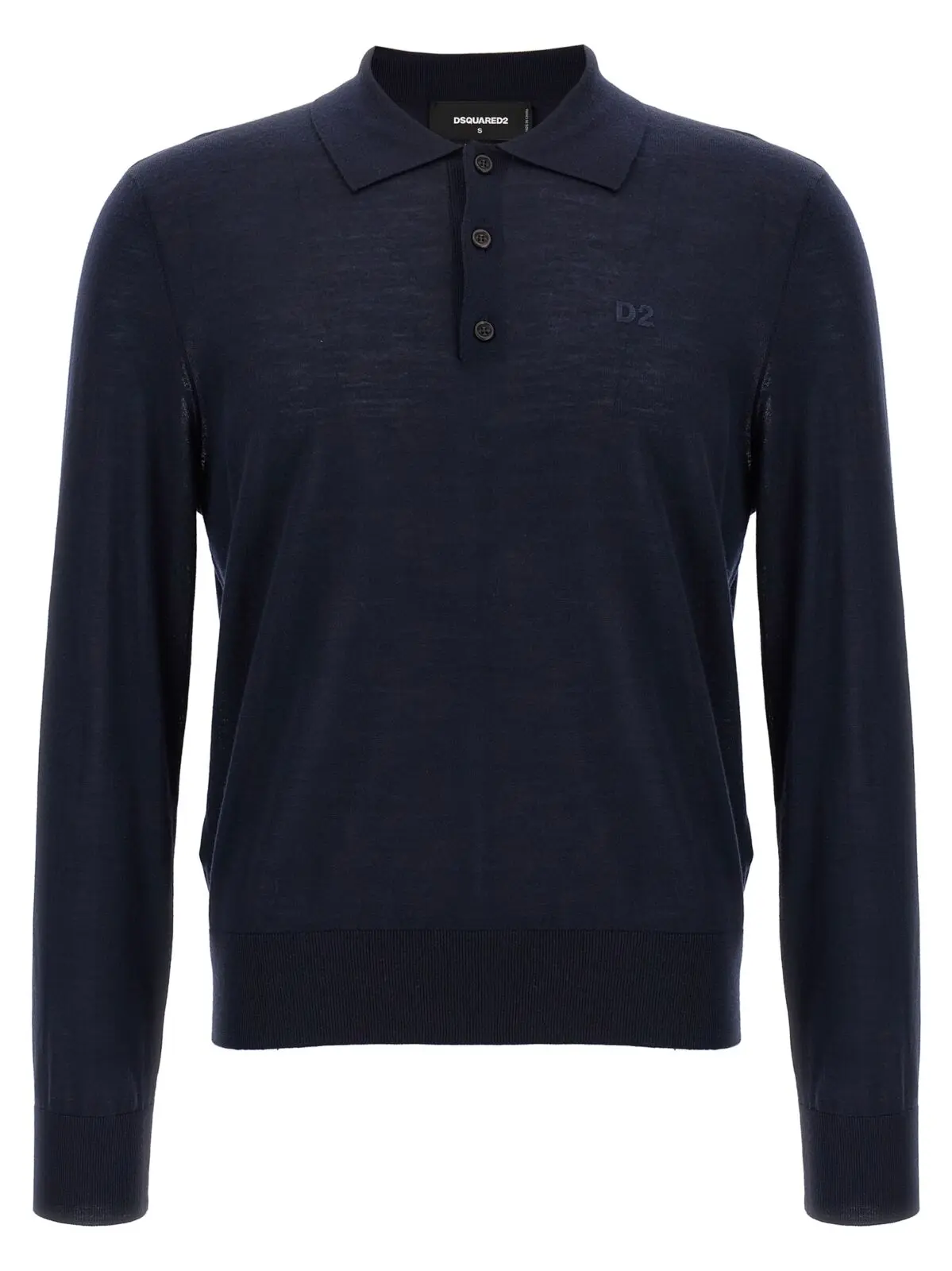 Поло Dsquared2 Logo embroidery Синє 1 Logo embroidery polo shirt DSQUARED2 Blue