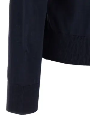 Logo embroidery polo shirt 100% virgin wool DSQUARED2 Blue