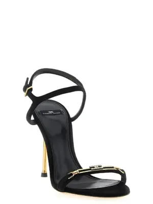 Sculpture heel sandals SA89L56E2110 ELISABETTA FRANCHI Black