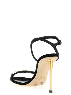 Sculpture heel sandals Woman ELISABETTA FRANCHI Black