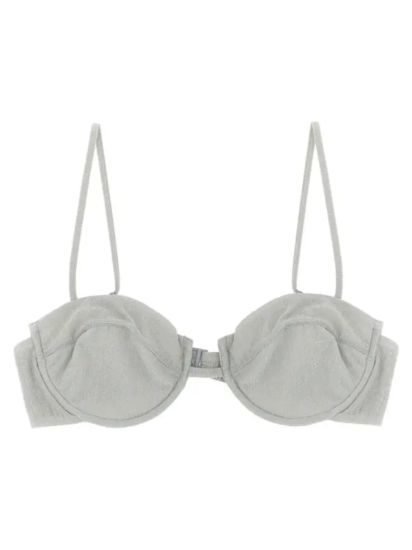'Salina' bikini top MC2 SAINT BARTH Silver