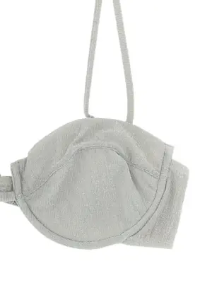 'Salina' bikini top Woman MC2 SAINT BARTH Silver