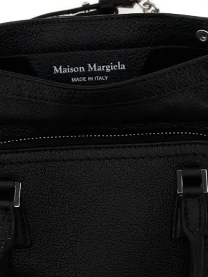 Micro '5AC Classique' handbag 100% calfskin leather MAISON MARGIELA Black