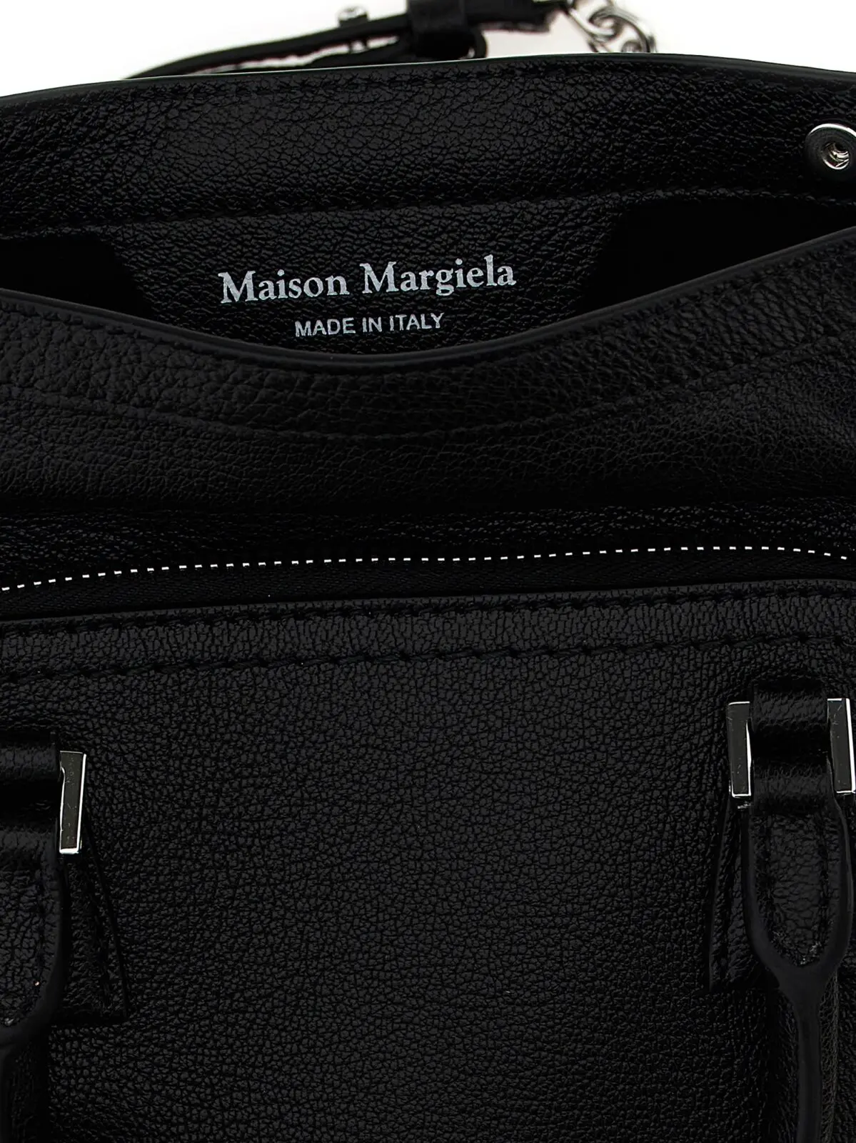 Міні-сумка Maison Margiela 5AC Classique Чорна 4 Micro '5AC Classique' handbag 100% calfskin leather MAISON MARGIELA Black