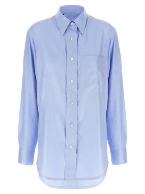 Sea Island cotton shirt BRIONI Light Blue
