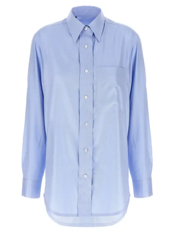 Sea Island cotton shirt BRIONI Light Blue