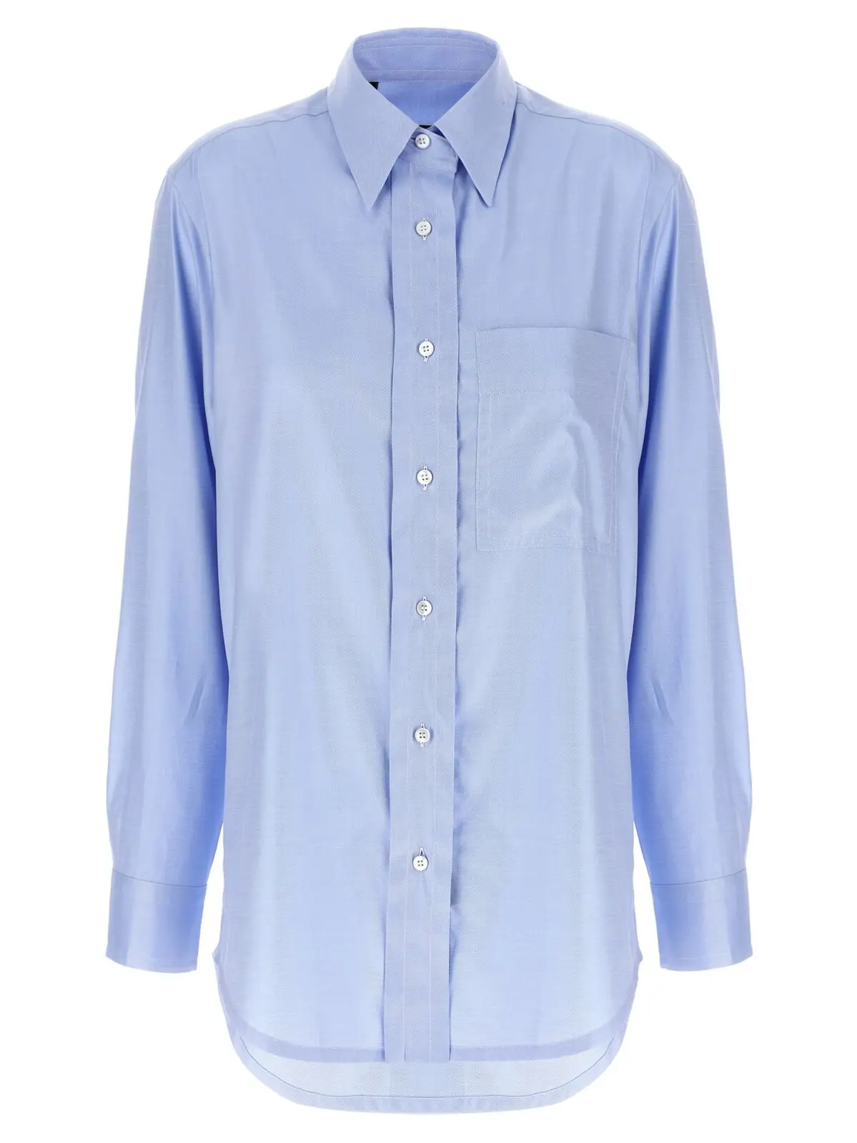 Сорочка з бавовни Sea Island Brioni Блакитна 1 Sea Island cotton shirt BRIONI Light Blue