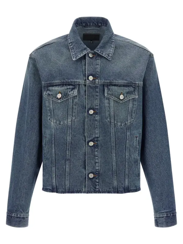 Raw cut denim jacket MM6 MAISON MARGIELA Blue