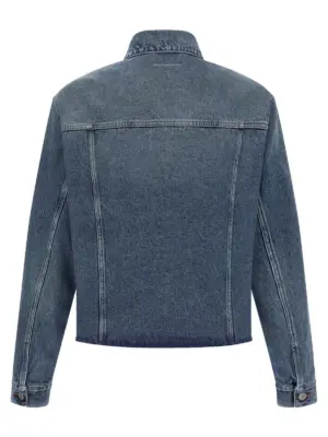 Raw cut denim jacket SH0AM0026M30018965 MM6 MAISON MARGIELA Blue