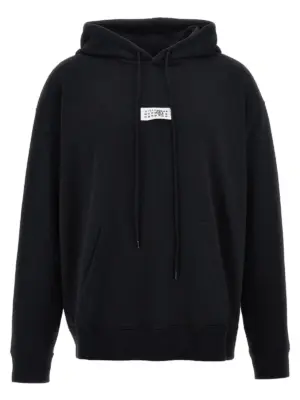 'Numeric signature MM6' hoodie MM6 MAISON MARGIELA Black