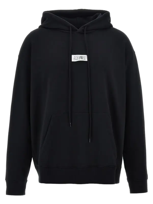 'Numeric signature MM6' hoodie MM6 MAISON MARGIELA Black