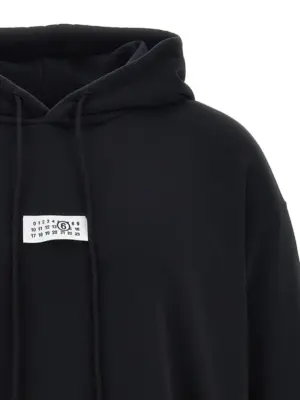 'Numeric signature MM6' hoodie Man MM6 MAISON MARGIELA Black