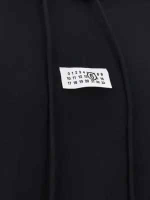 'Numeric signature MM6' hoodie 100% cotton MM6 MAISON MARGIELA Black