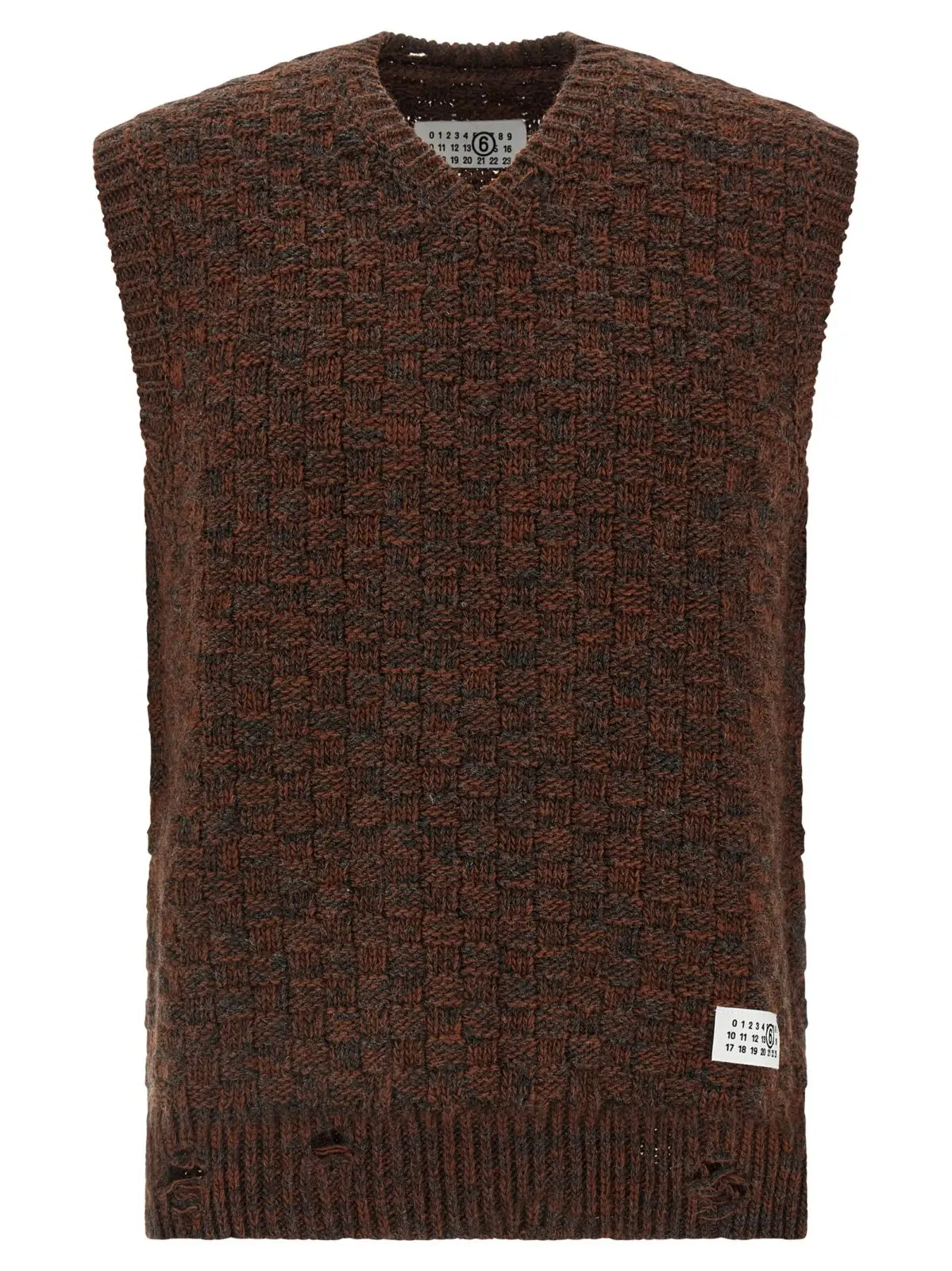Жилет Mm6 Maison Margiela в’язаний Багатокольоровий 1 Knitted vest MM6 MAISON MARGIELA Multicolor