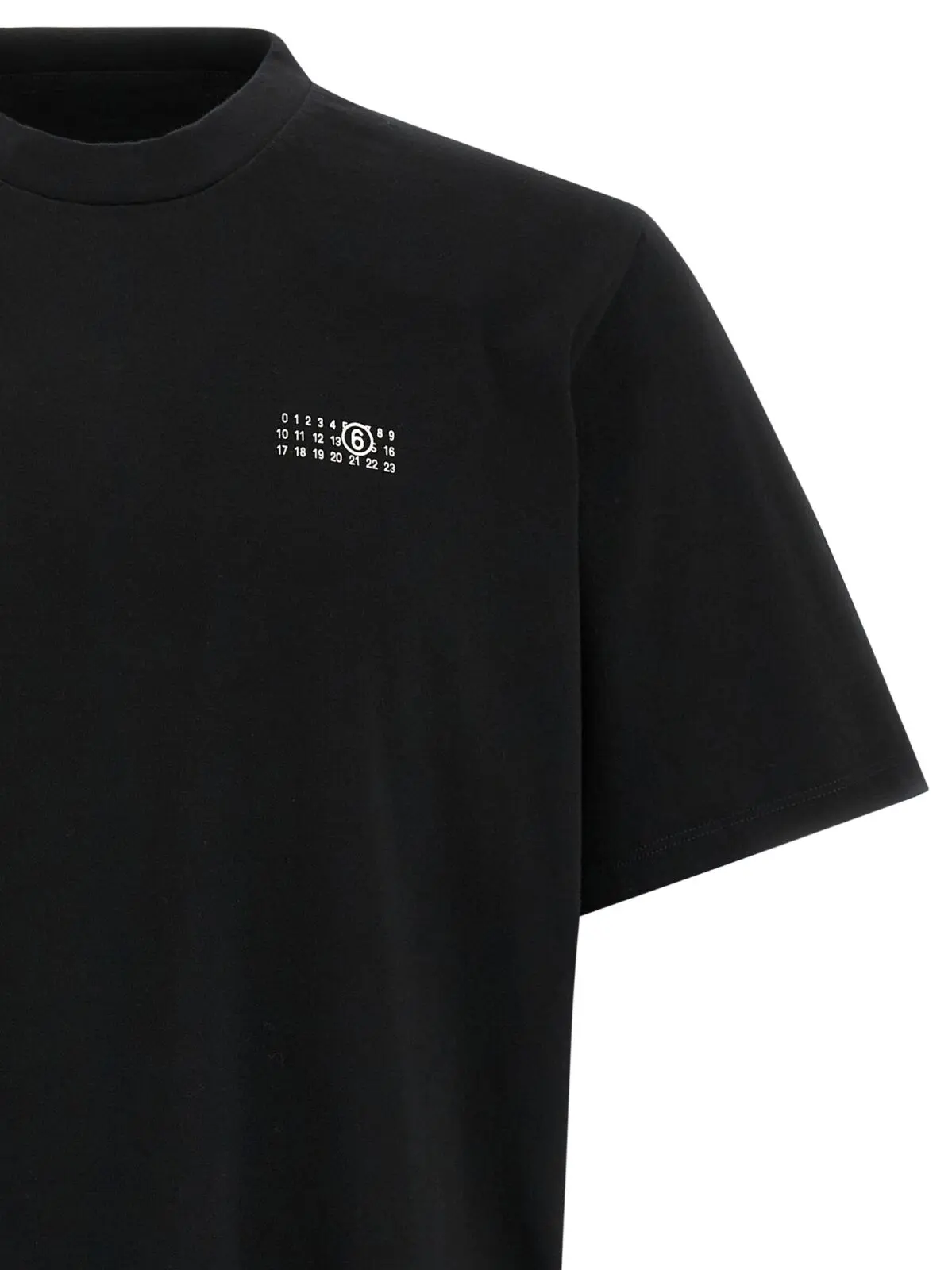 Футболка Mm6 Maison Margiela з принтом Чорна 3 Printed T-shirt Man MM6 MAISON MARGIELA Black