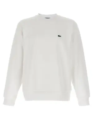 Logo patch sweatshirt LACOSTE White