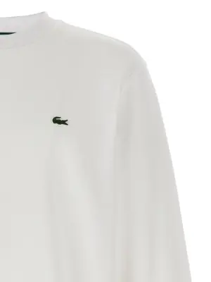 Logo patch sweatshirt Man LACOSTE White