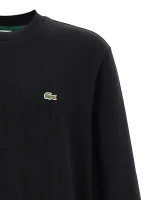 Logo patch sweatshirt Man LACOSTE Black