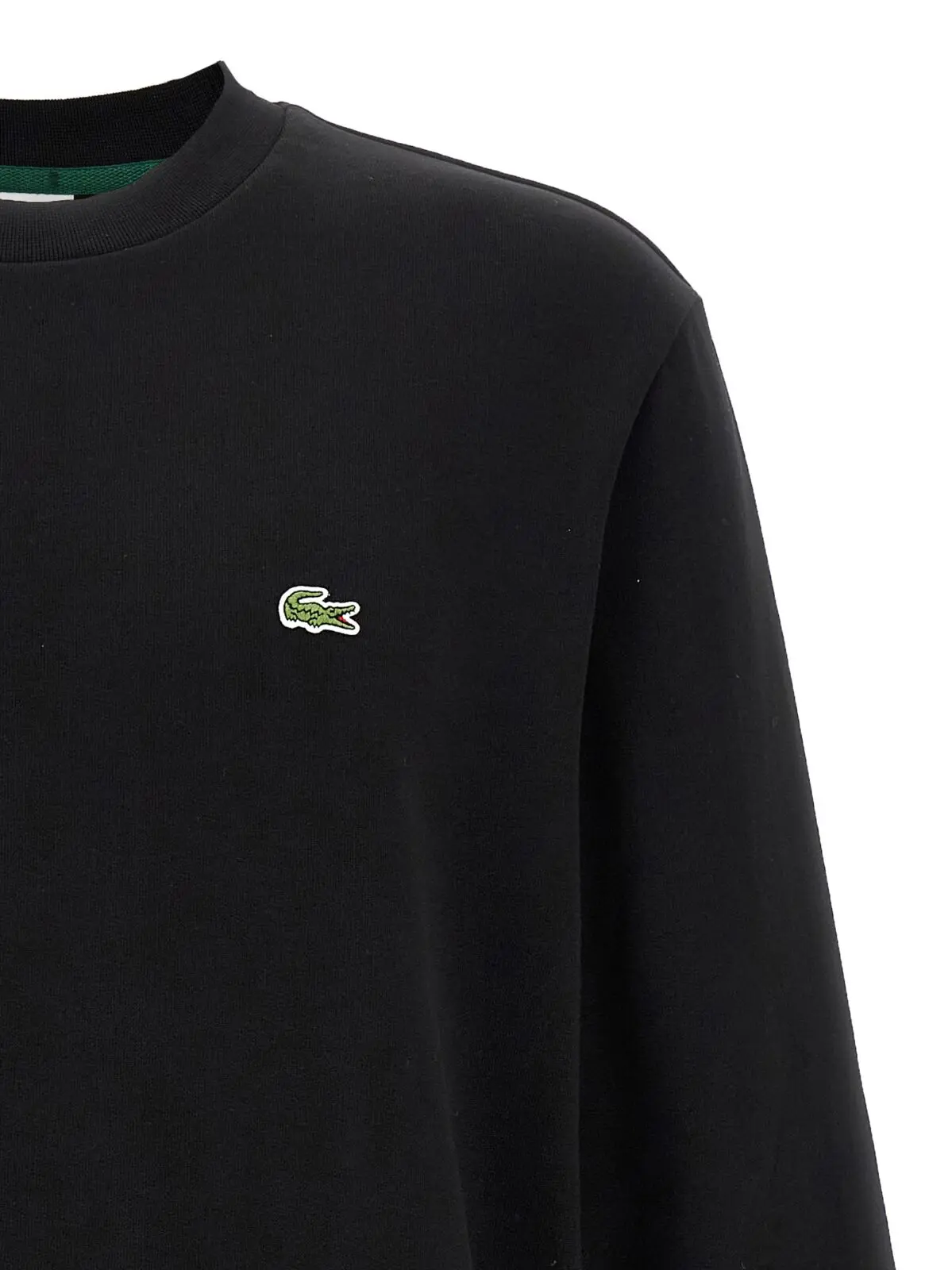 Світшот Lacoste з нашивкою логотипа Чорний 3 Logo patch sweatshirt Man LACOSTE Black