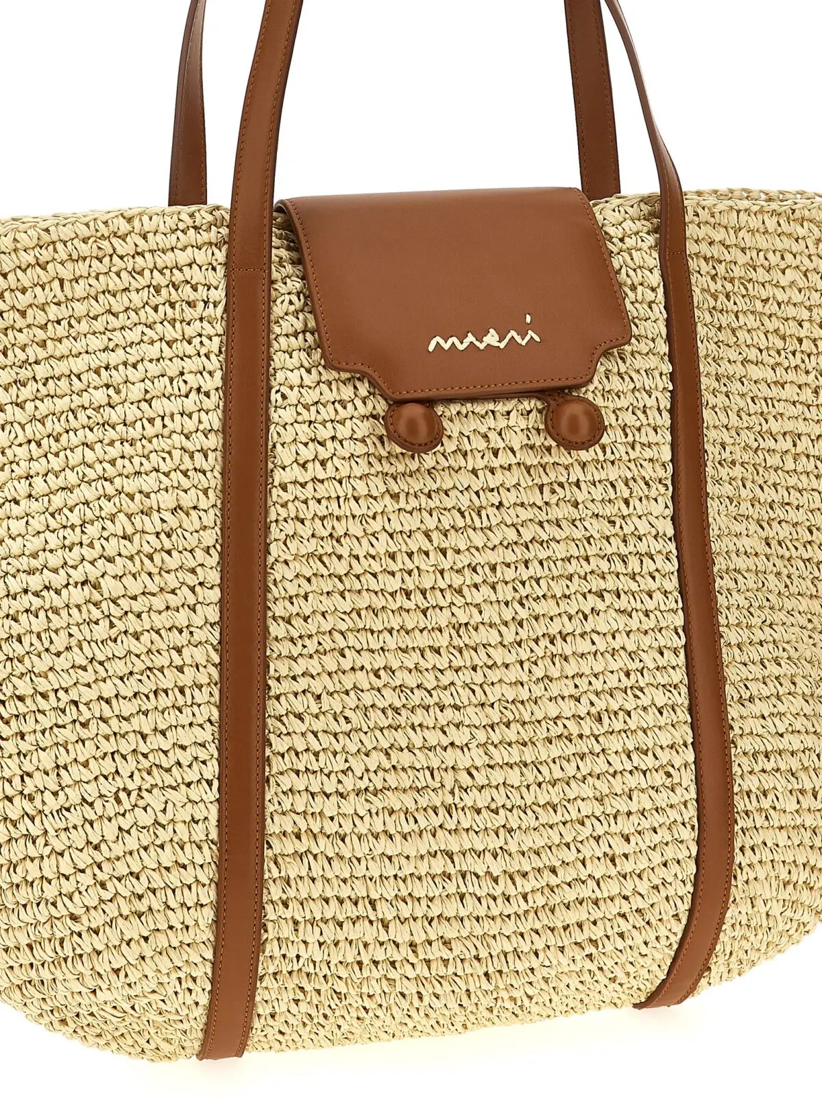 Сумка шопер Marni Trunkaroo середня Бежева 3 Medium 'Trunkaroo' shopping bag Woman MARNI Beige