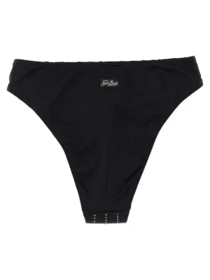 'Sibilla' bikini bottoms SIBILLASTRASSSTRIPES00 MC2 SAINT BARTH Black