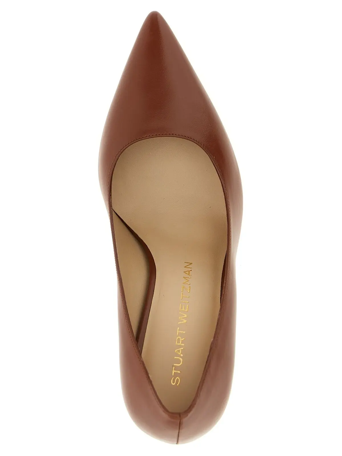 Туфлі Stuart Weitzman Stuart Power Коричневі 4 'Stuart Power' pumps 100% calfskin leather (Bos Taurus) STUART WEITZMAN Brown