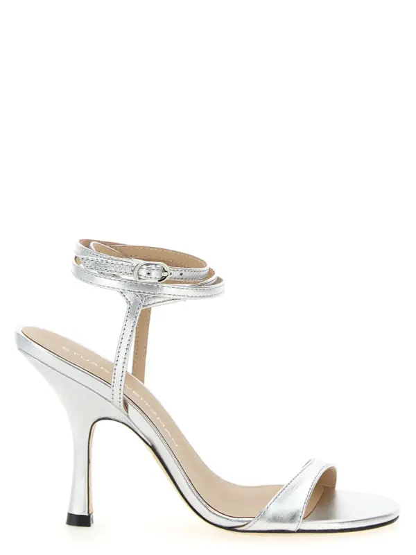 'Nudist Wrap' sandals STUART WEITZMAN Silver