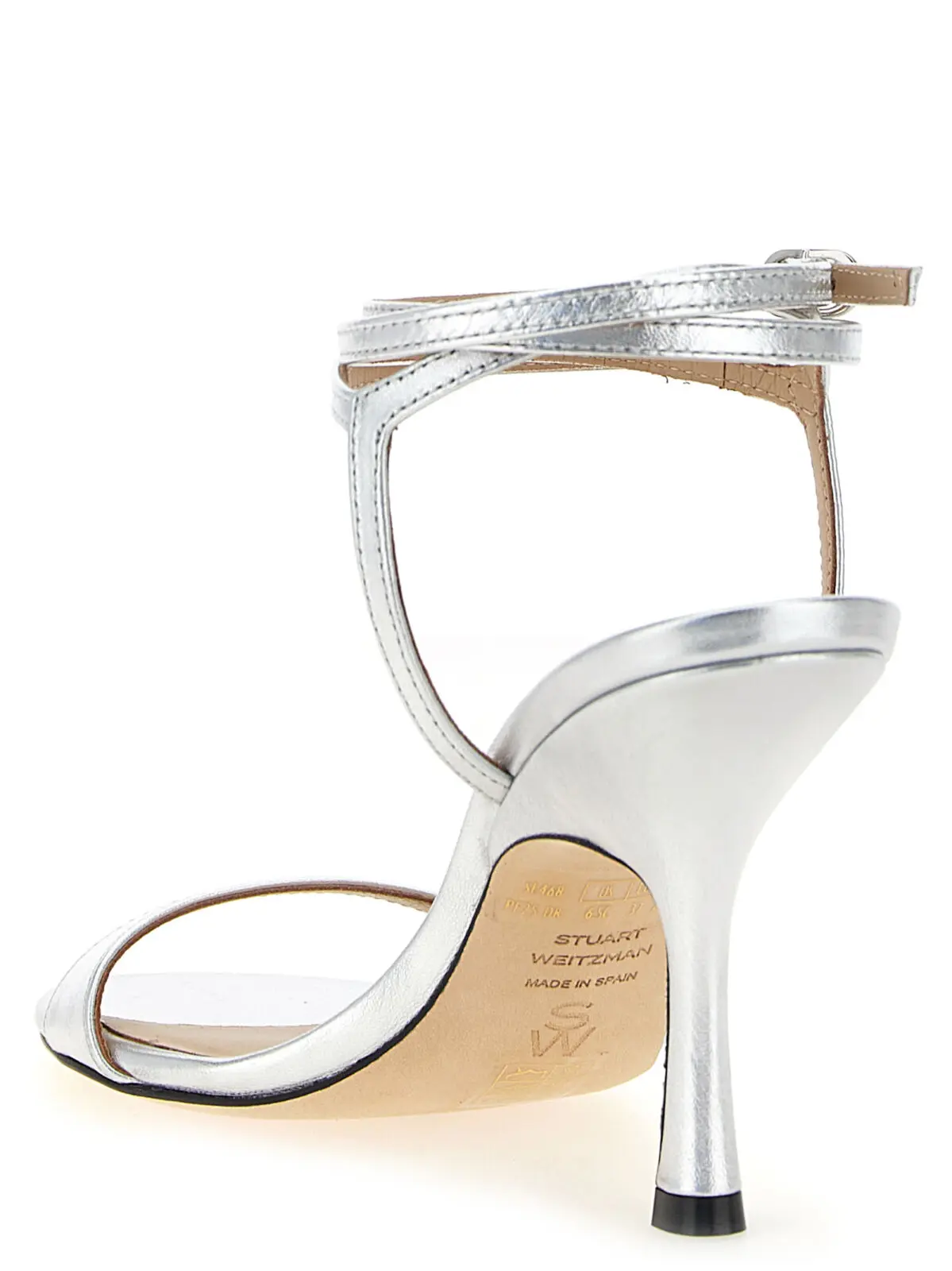 Босоніжки Stuart Weitzman Nudist Wrap Срібні 3 'Nudist Wrap' sandals Woman STUART WEITZMAN Silver