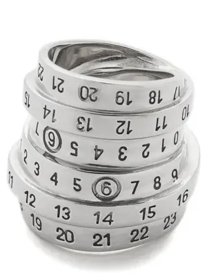 Logo ring MM6 MAISON MARGIELA Silver