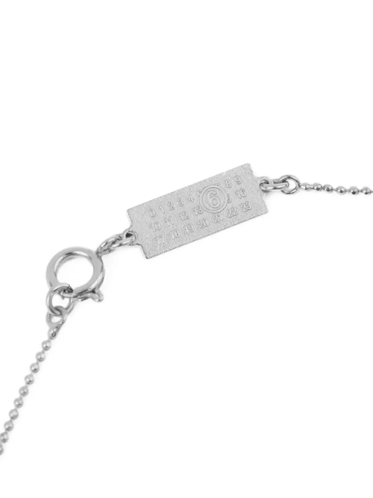 Кольє Mm6 Maison Margiela anello Chevalière Срібне 3 'anello Chevalière' necklace Woman MM6 MAISON MARGIELA Silver