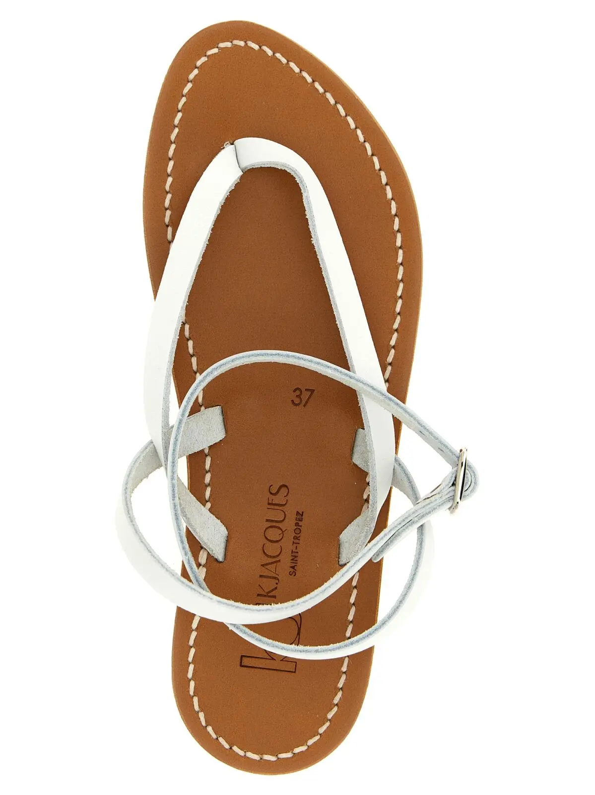 Сандалії Smyrne K. Jacques Saint Tropez Білі 4 'Smyrne' sandals 100% cow leather (Bos Taurus) K.JACQUES SAINT TROPEZ White