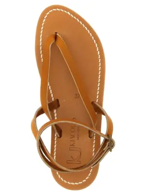 'Smyrne' sandals 100% cow leather (Bos Taurus) K.JACQUES SAINT TROPEZ Brown