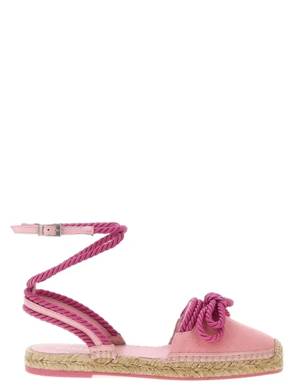 'Double Bow Pink Riviera' espadrilles MACH & MACH Pink