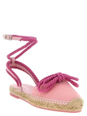 'Double Bow Pink Riviera' espadrilles SS25S088520X22B37PINK MACH & MACH Pink