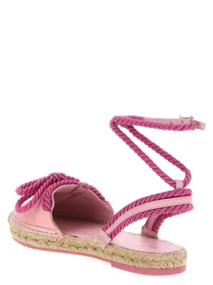 'Double Bow Pink Riviera' espadrilles Woman MACH & MACH Pink