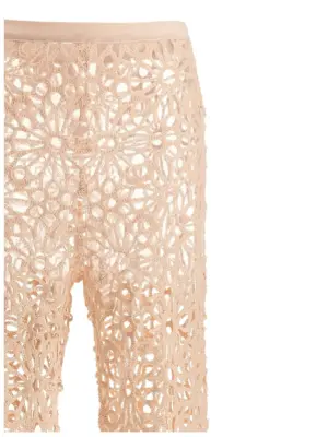 'Crochet' pants Woman NORMA KAMALI Pink