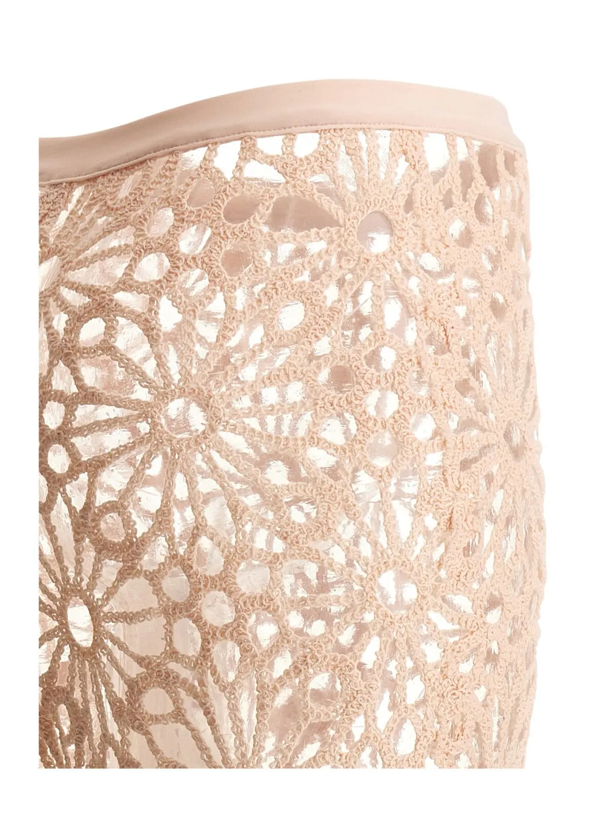 Штани Norma Kamali Crochet Рожеві 4 'Crochet' pants 90% cotton