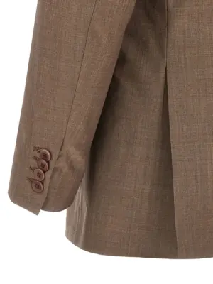 'Locarno' blazer 100% virgin wool MAGLIANO Brown