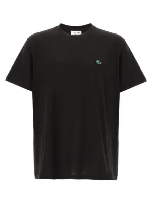 Logo patch t-shirt LACOSTE Black