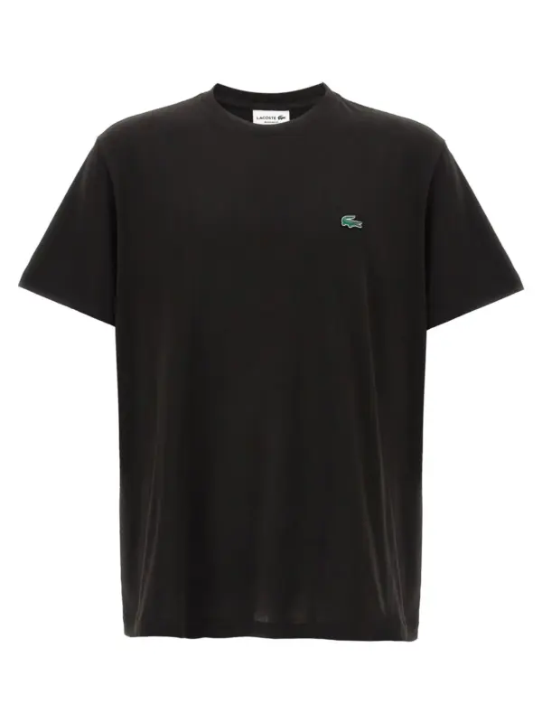 Logo patch t-shirt LACOSTE Black