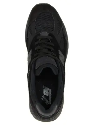 'Made in UK 991V2' sneakers 100% suede mesh NEW BALANCE Black