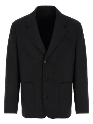 Single-breasted blazer PRADA Black